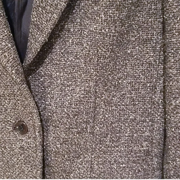Vintage Anne Klein Brown Tweed Blazer - Picture 4 of 6